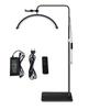 28-Inch Half-Moon Beauty Lamp for Nail, Tattoo & Eyelash Extensions - U-Shaped Eye Protection Floor Lamp