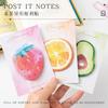 30 Sheets/Pad Korean Stationery Cute Fruit Basket Sticker Bookmark Notepad Sticky Note Bookmark School Office Supplies Kawai