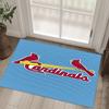 St. Louis Cardinals Design Crystal Velvet Carpet Cozy Non?Slip Printed Rug For Bedroom Living Room Entrance