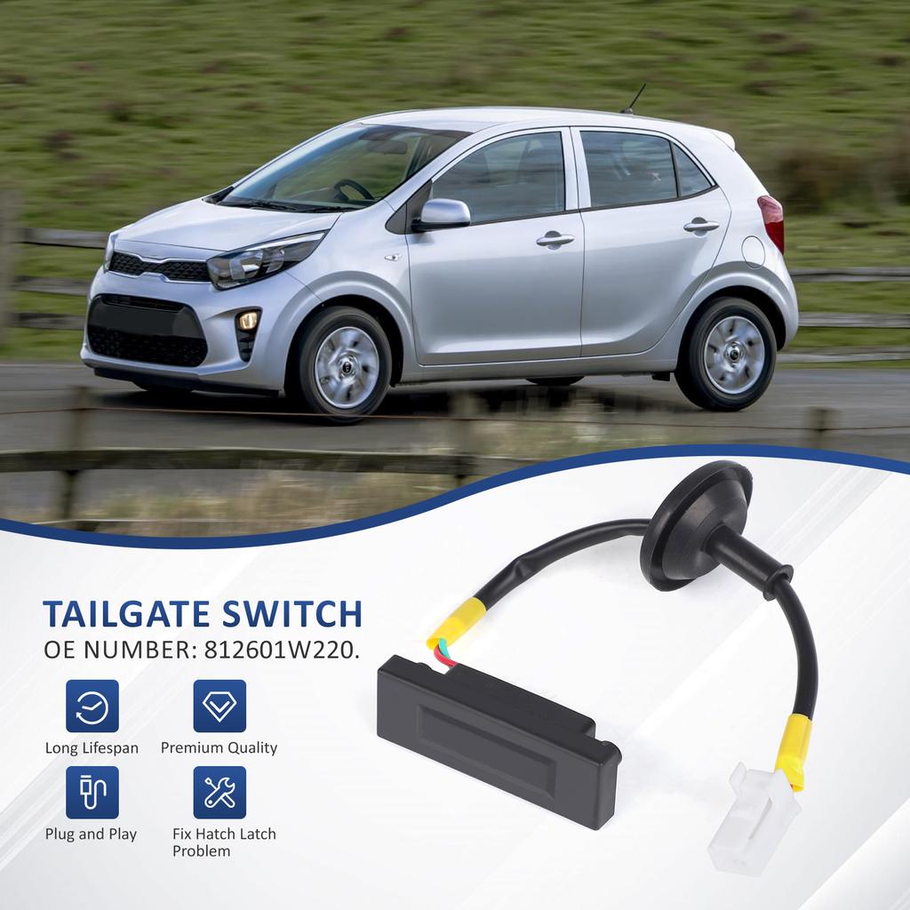 For Kia Picanto TB 2011‑2017 Car Rear Trunk Lid Door Boot Release Switch 81260‑1W220 Replacement Part