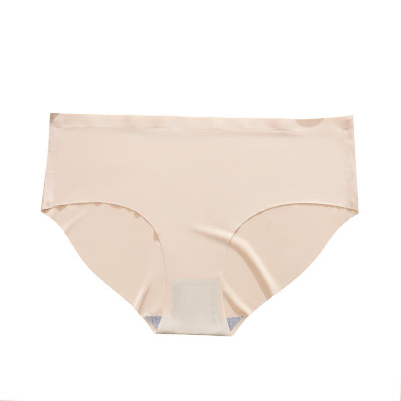 2025 Seamless Ice Silk Quick-Dry Triangle Panties - Women's Solid Color Spring Style Underwear