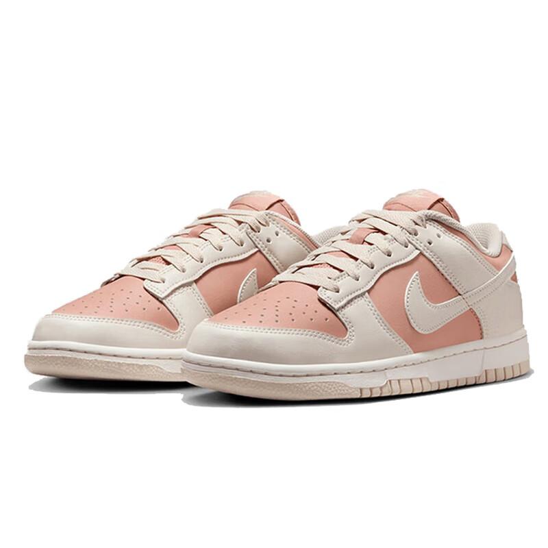 NIKE Women's Casual Skateboarding Shoes DUNK Sneakers IO4244-100 White Pink 37.5