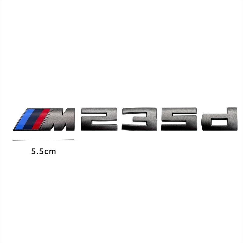 For BMW M 5.5cm Sticker M135I M240D M340I M550D M440D M135D M760LI M140D Modified Digital Displacement Standard ABS Rear Logo rvbf26