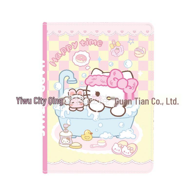 A5 Cute Cat Bubble Bath Hardcover Notebook: Full Color Pages & Trendy Cartoon Design Student Planner.