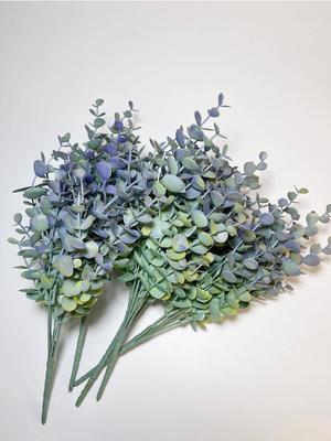 5 Bunches Artificial Eucalyptus Stems Faux Greenery Plants Fake Plants for DIY Wedding Bouquet Centerpieces Arrangement