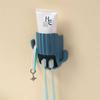Wall Mounted Cactus Toothpaste Toothbrush Holder Draining Organizer Rack Home Bedroom Wall Door Decoration Rack Home Bed