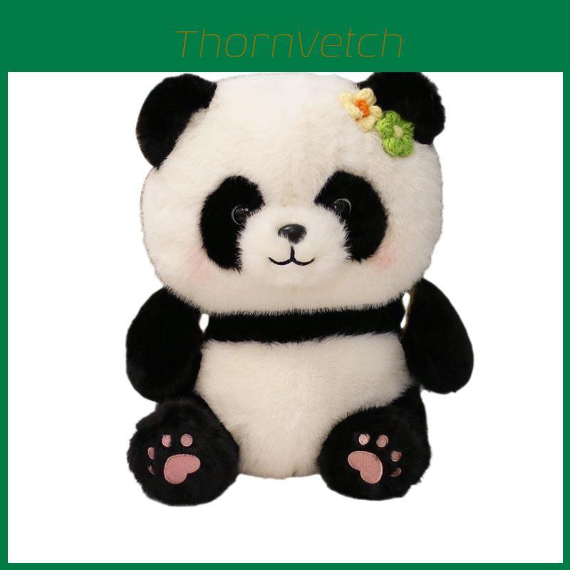 Mahjong Panda Plush Toy Soft Cute Animal Stuffed Doll For Kid And Gift Giving
