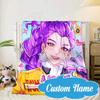 Custom Name KPop Cartoon Blanket bed sofa Blanket Flannel Blanket for Camping, Hiking, Picnic Essentials,gift for Fan family