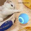 Electric Cat Ball Toys USB Rechargeable Smart Interactive Cat Toy ABS Intelligent Rolling Toy Ball for Indoor Playing