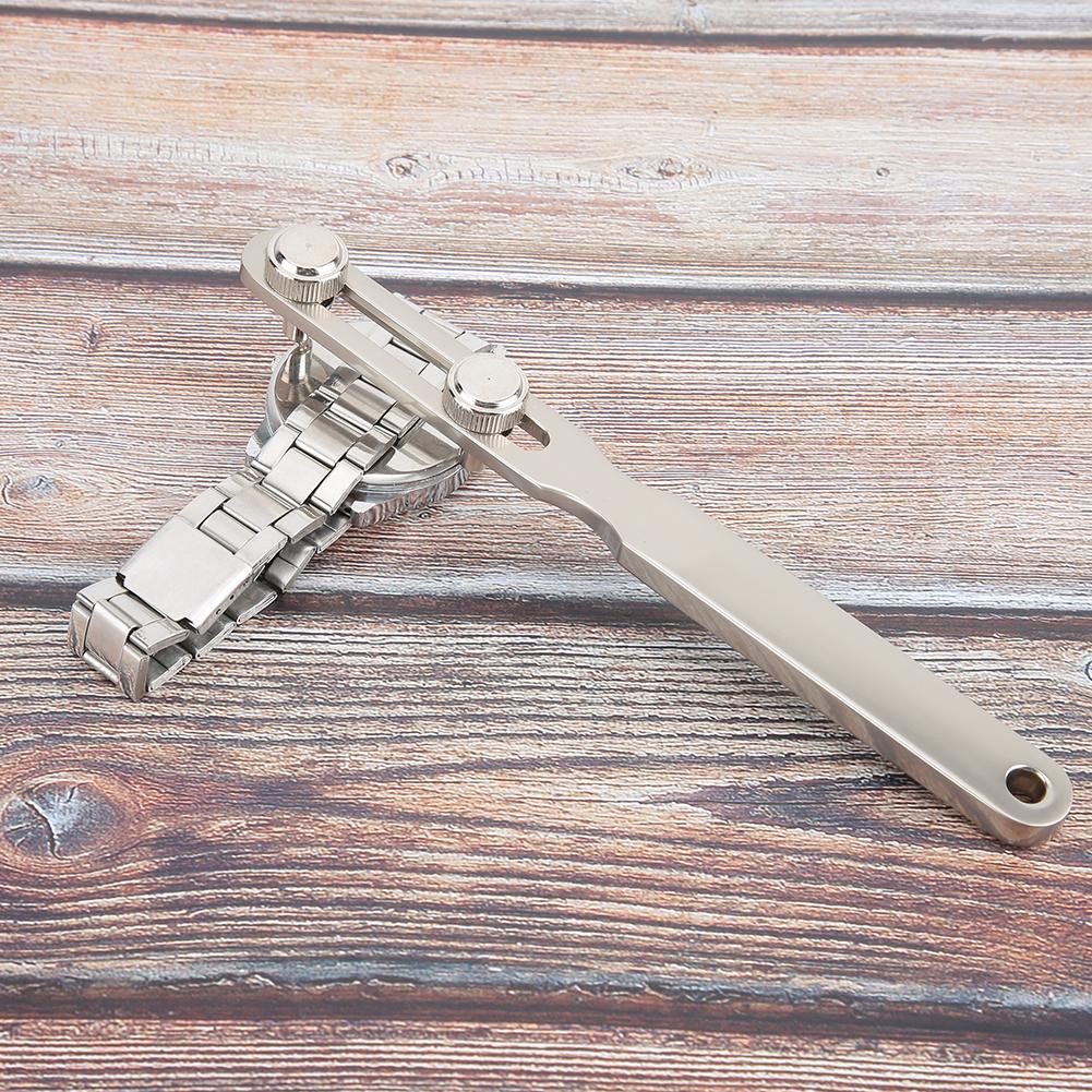 Stainless Steel Adjustable Watch Back Case Cover Opener Battery Replacement Watch Repairing Tool (without Groove)