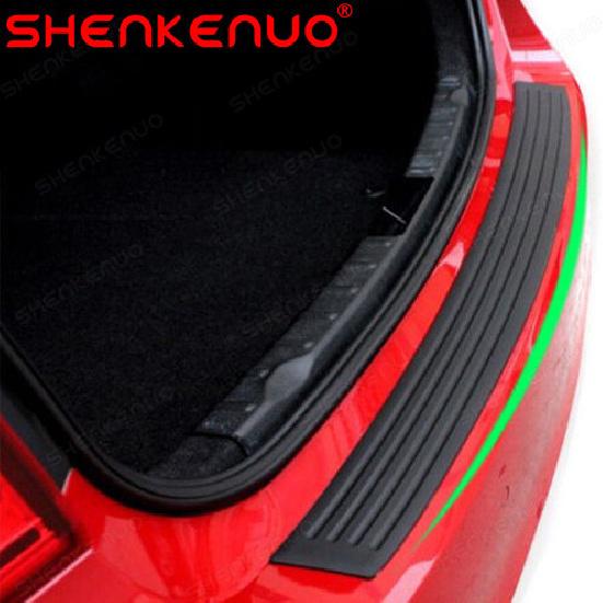 Rear Bumper Protector Universal Rubber Anti-Scratch Trunk Exterior Accessories