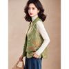 Women's Neo-Chinese Style Floral Padded Vest