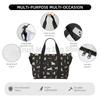 Cute Doodle Dog Puppy Animal Travel Duffle Bag Sports Gym Bag Foldable Luggage Bags Multipurpose Portable Waterproof Tote Bags