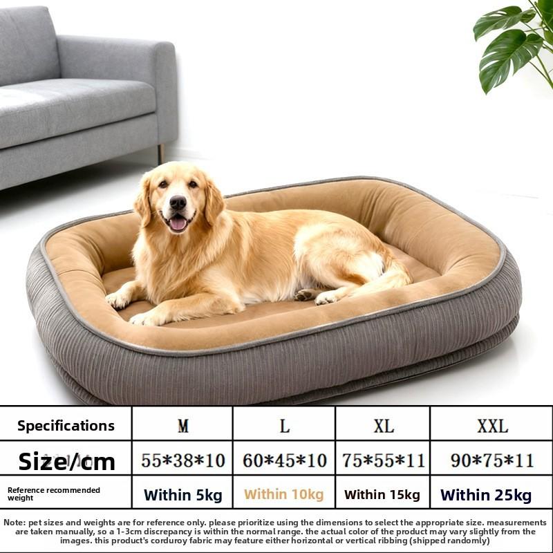 Pet Dog Bed Large Removable Washable Plush For Indoor Use