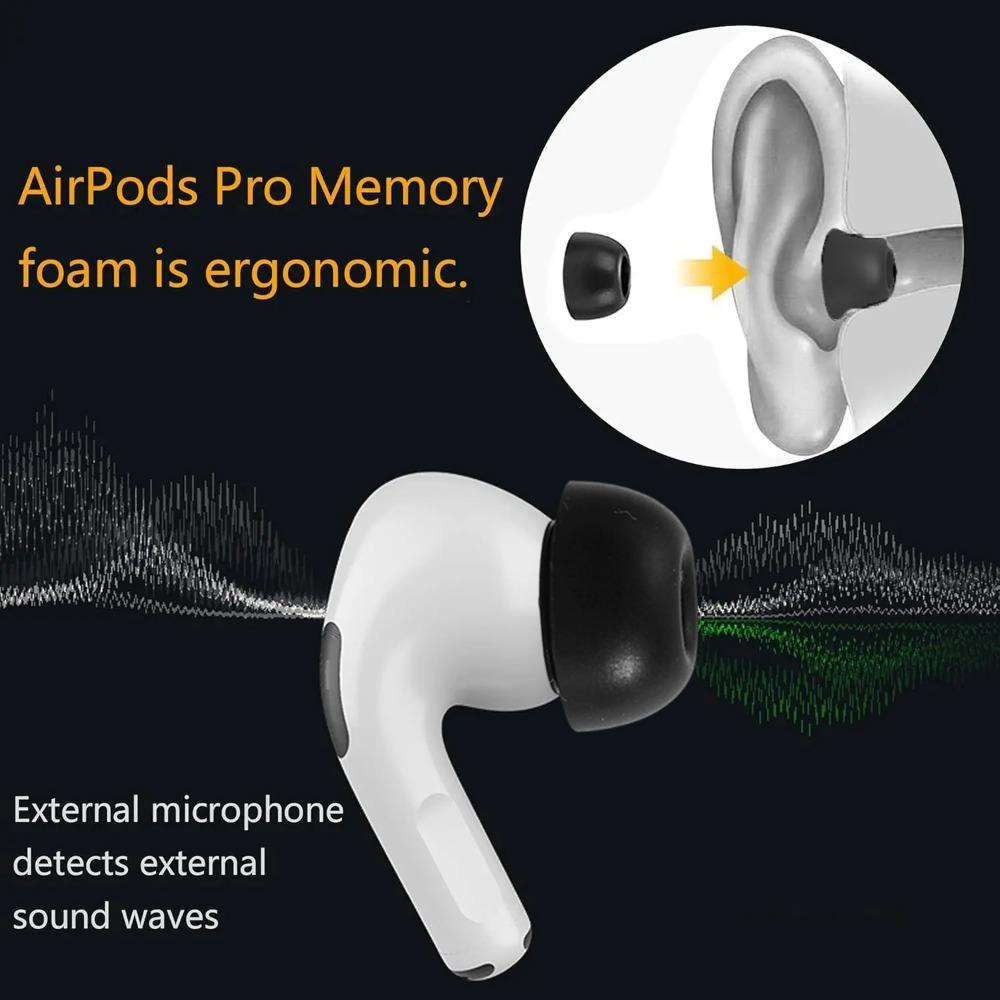 Soft Silicone Ear Tip for Airpods Pro 3rd Protective Earbuds Cover with Noise Reduction Hole Ear-pads  with Box for AirPods Pro3