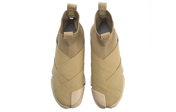 Li Ning Fashion Week Collection Casual Shoes Men's High Top Incense Apricot AGBN065-3