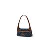 New Lee Fabric Shoulder Bag, Underarm Handbag Regular Women's Dark Blue & Brown/Light Blue & White LE250249M