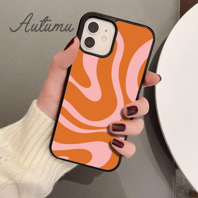 Liquid Swirl Abstract Neutral Blue Grey Phone Case for iPhone 11 12 13 14 Pro Max Mini XR XS SE 2020 6S 7 8 Plus Galaxy S21 S22