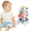 Space Rocket Wooden Montessori Toys Sensory and Educational Toys Busy Board Toys for 1 Year Old  & Girl Birthday Gifts
