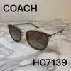 Used COACH Coach sunglasses HC7135 brown x gold brown gold