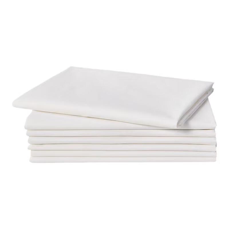 Student White Cotton Bed Sheet
