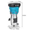 88V 30000RPM 6 Speeds Electric Trimmer Brushless Cordless Rechargeable Wood Router Hand Trimming Machine for Makita 18V Battery