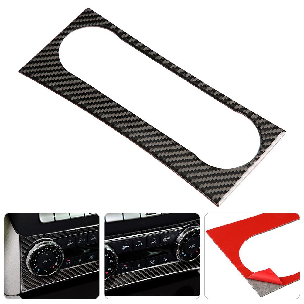 Carbon Fiber Center Console Air Conditioning Trim Cover for W204 2005‑2012