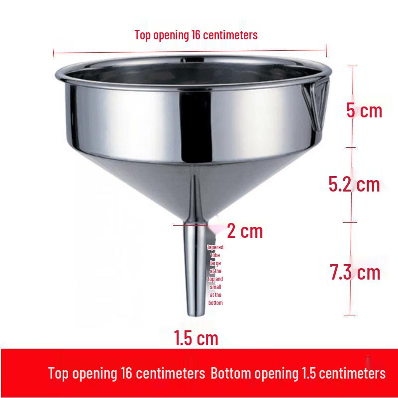 Ru Han Thickened Stainless Steel Funnel with Filter