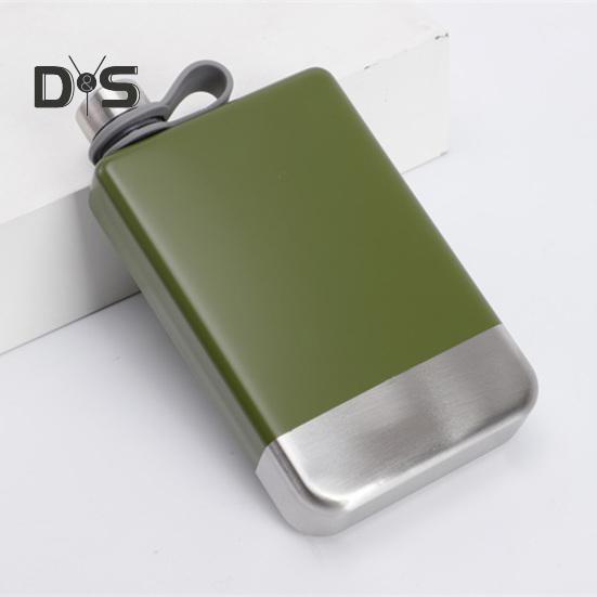 9 Oz Leak-proof Hip Flask with Screw Down Cap 304 Tour Whiskey Wine Hip Flask for Travel