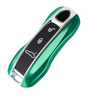 Porsche Key Case, Smart Key Cover, ABS Plastic, Metallic Glossy Key Holder, Stylish, Luxury,