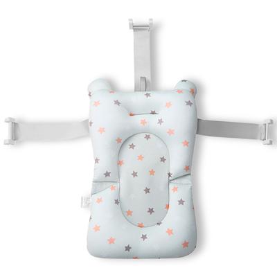 Baby Bath Seat Anti-slip Nursing Security Bathtub Support Mat Netting Travel Comfort Toddler Cushion Pad with Straps