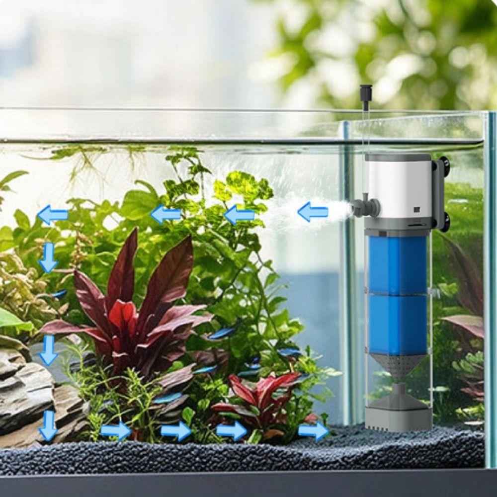Low Noise Fish Tank Submersible Filter Removable Fish Stool Filter Collector  Aquarium