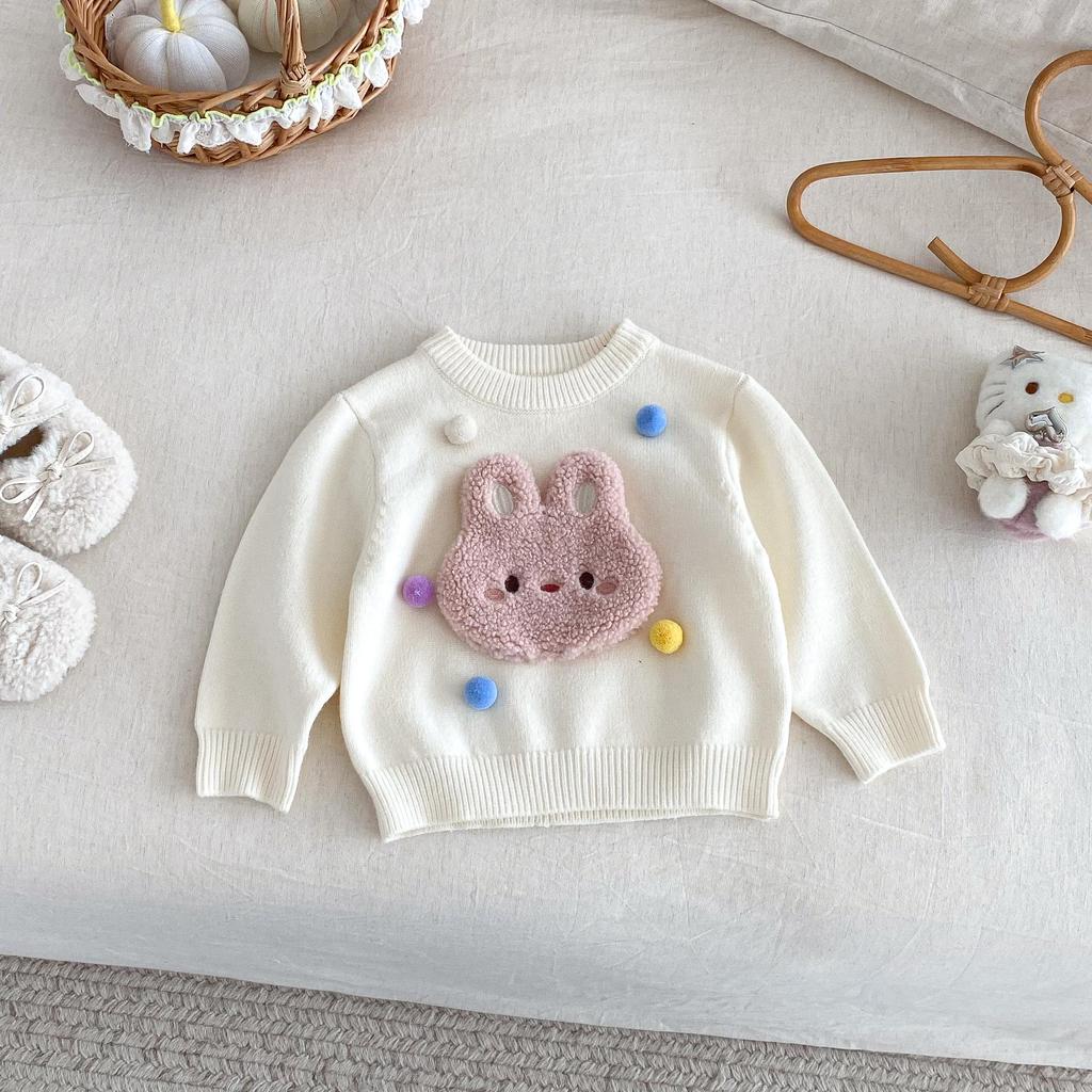 2025 Winter Koreanischer Stil Mädchen Patchwork Pompon Leggings - Trendige Verdickte Hose für Stilvolle Kinder