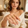 Adjustable Ring Lightweight Comfortable To Wear Anti-Oxidation Open Ring Exquisite Craftsmanship Niche Style Ring for Women