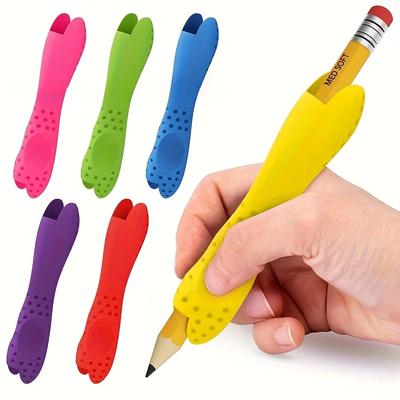 Ergonomischer Stiftgriff Schreibhilfe Griff Stifthalter Griff für Kinder Erwachsene Schreiben, Verbessert die Griffkontrolle, Schreibwerkzeuge für Anfänger