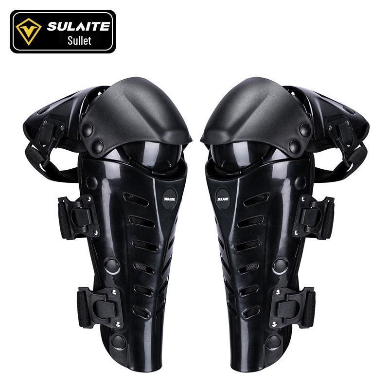 SULAITE Outdoor Motorcycle & Extreme Sports Knee Pads - Three-Section Anti-Fall Protection