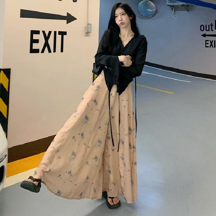 Women's Spring/Summer 2026 Long Sleeve Two-Piece Set: Sun Protection Top & Skirt