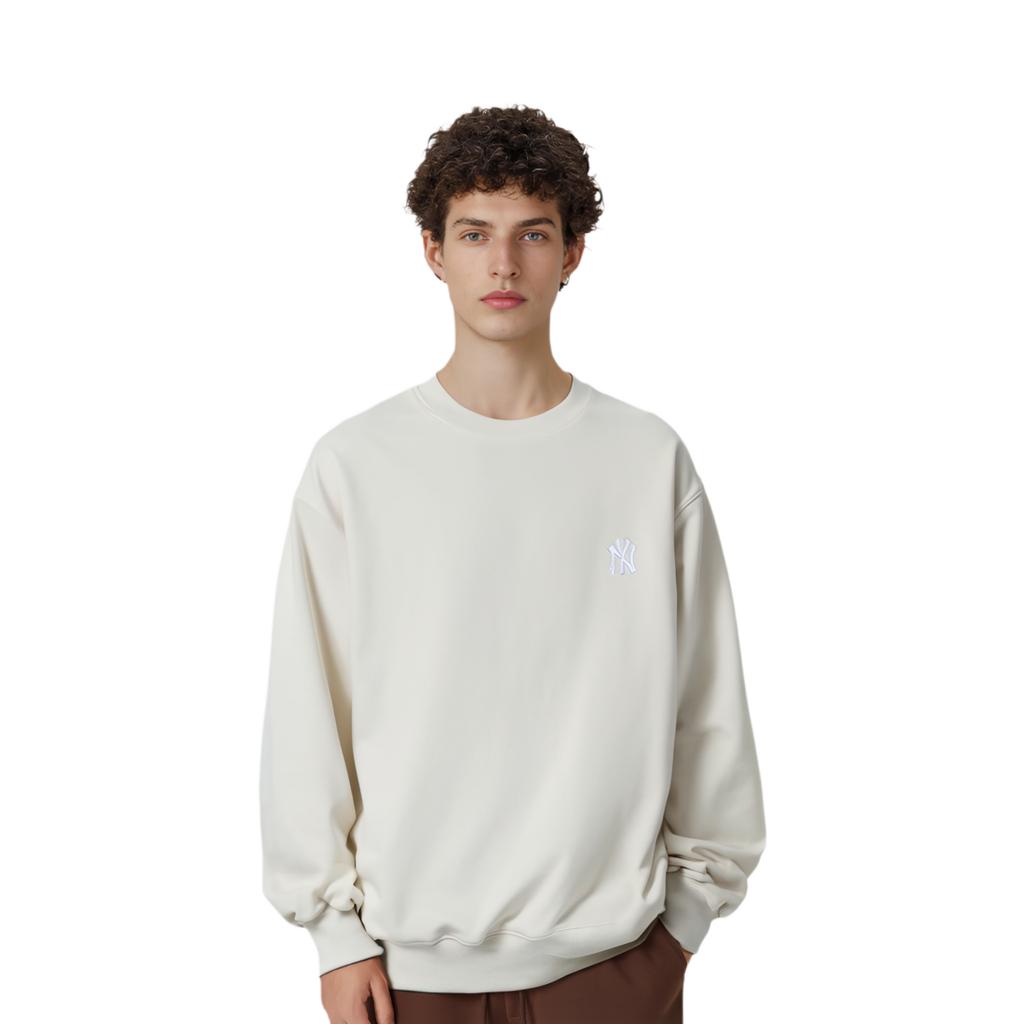 MLB Sweatshirts Unisex White Crew Neck Moderate Regular 31MT15941-50I