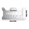 Screw Gauge Bolt &Nut Stainless Steel Checker Portable Double-Sided Screw Gauge Scale Screw Measuring Ruler Screw Measuring Tape