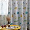 1ks 70-80% zatemnění tištěný kreslený zvířecí vzor Personalizované závěsy Průsvitné závěsy do ložnice Obývací pokoj Domácí dekorace LOZUJOJU
