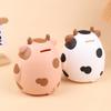 Uroczy Kreskówkowy Krowi Skarbonka Kreatywna Winylowa Skarbonka Zabawka do Oszczędzania Pieniędzy dla Dzieci Banki na Monety Ozdoby na Biurko Prezenty dla Dzieci