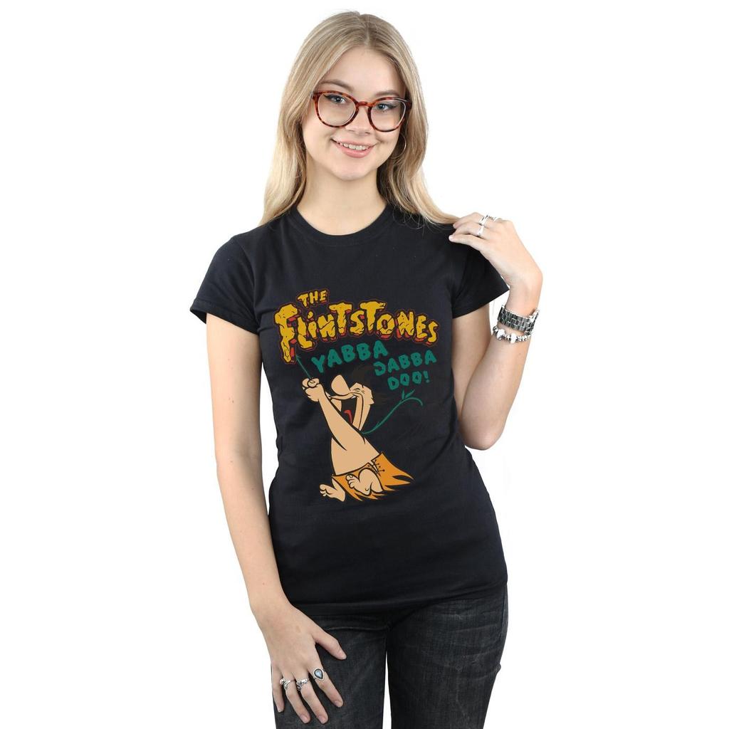The Flintstones Womens/Ladies Fred Yabba Dabba Doo Cotton T-Shirt