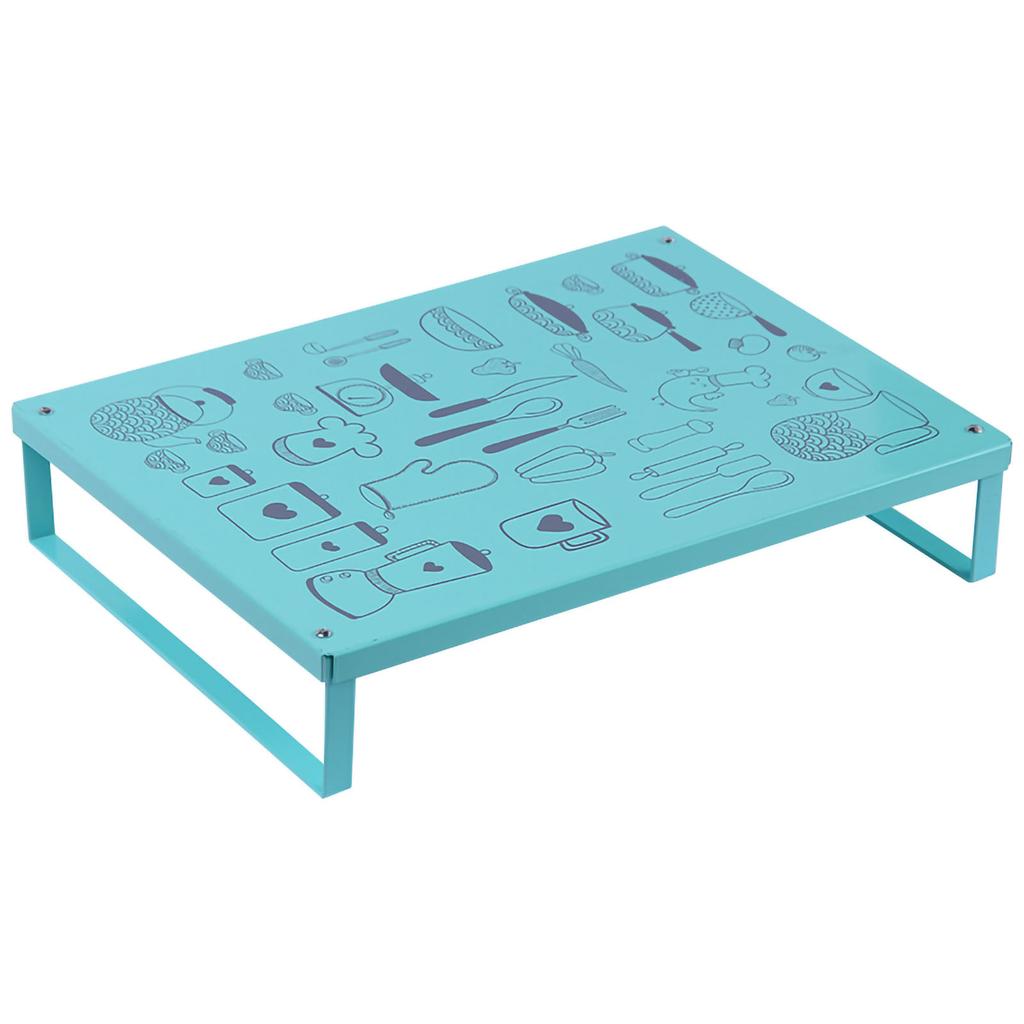 Induction Cooker Shelf Bracket Stylish Simple Gas Stove Cover Base Shelf for Kitchen Green