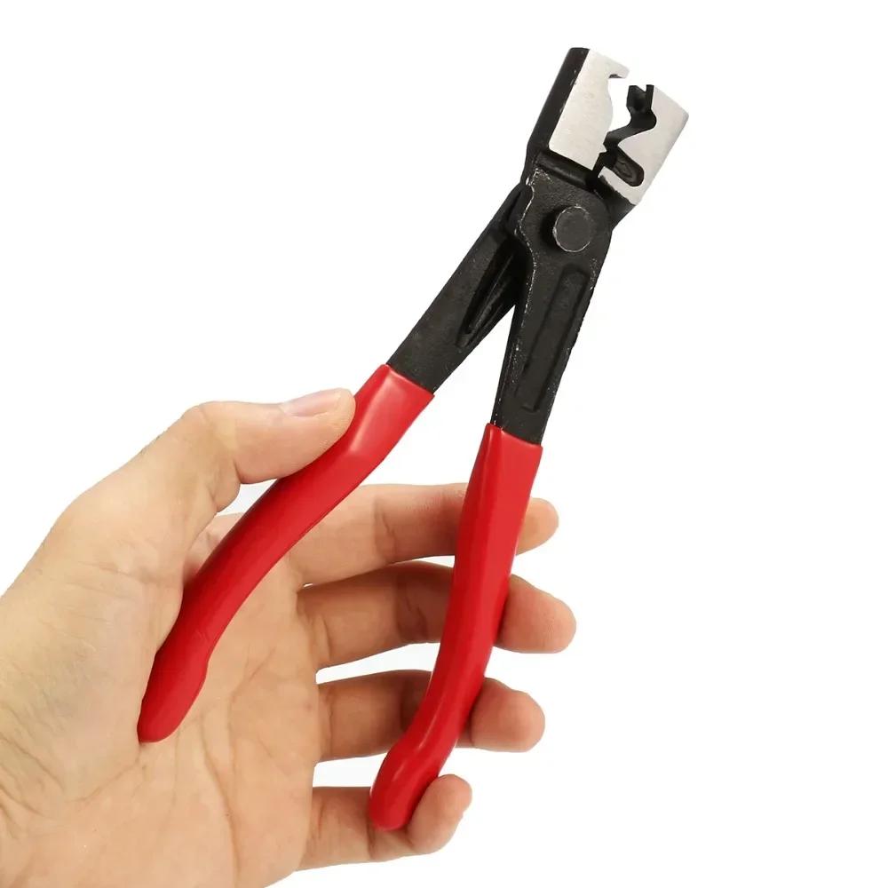60pcs Spring Hose Clamp Set Low Pressure Air Clips for 6-15mm Pipe Durable Band Clamps with Plier for Easy Installation
