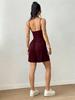 2026 Summer Women's Spaghetti Strap Casual Bandeau Jumpsuit with Wide Leg Shorts