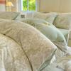 Milk Fleece Four-piece Set, Thickened Carved Fleece, Bed Sheet Quilt Cover, Bed Three-piece Set