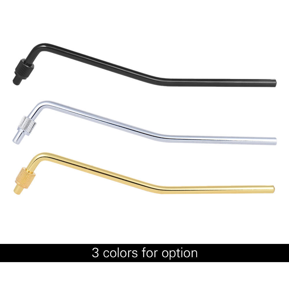Electric Guitar Tremolo Trem Vibrato Arm Whammy Bar Crank Lever for Bridge System Black