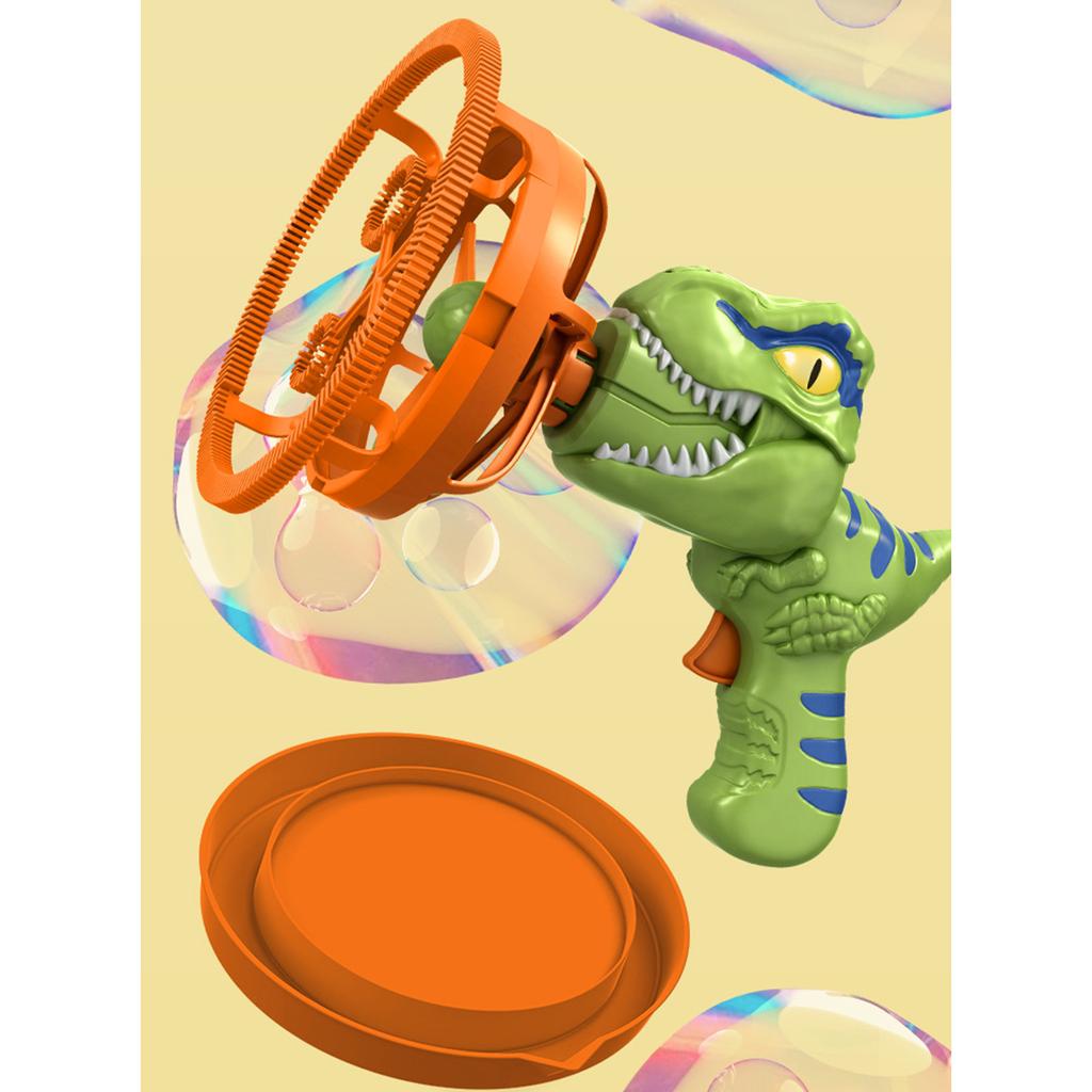 Automatic Bubble Toy Dinosaur Shape Bubble Blower Guns for Toddlers Kids Children Electric Bubble Maker Toy