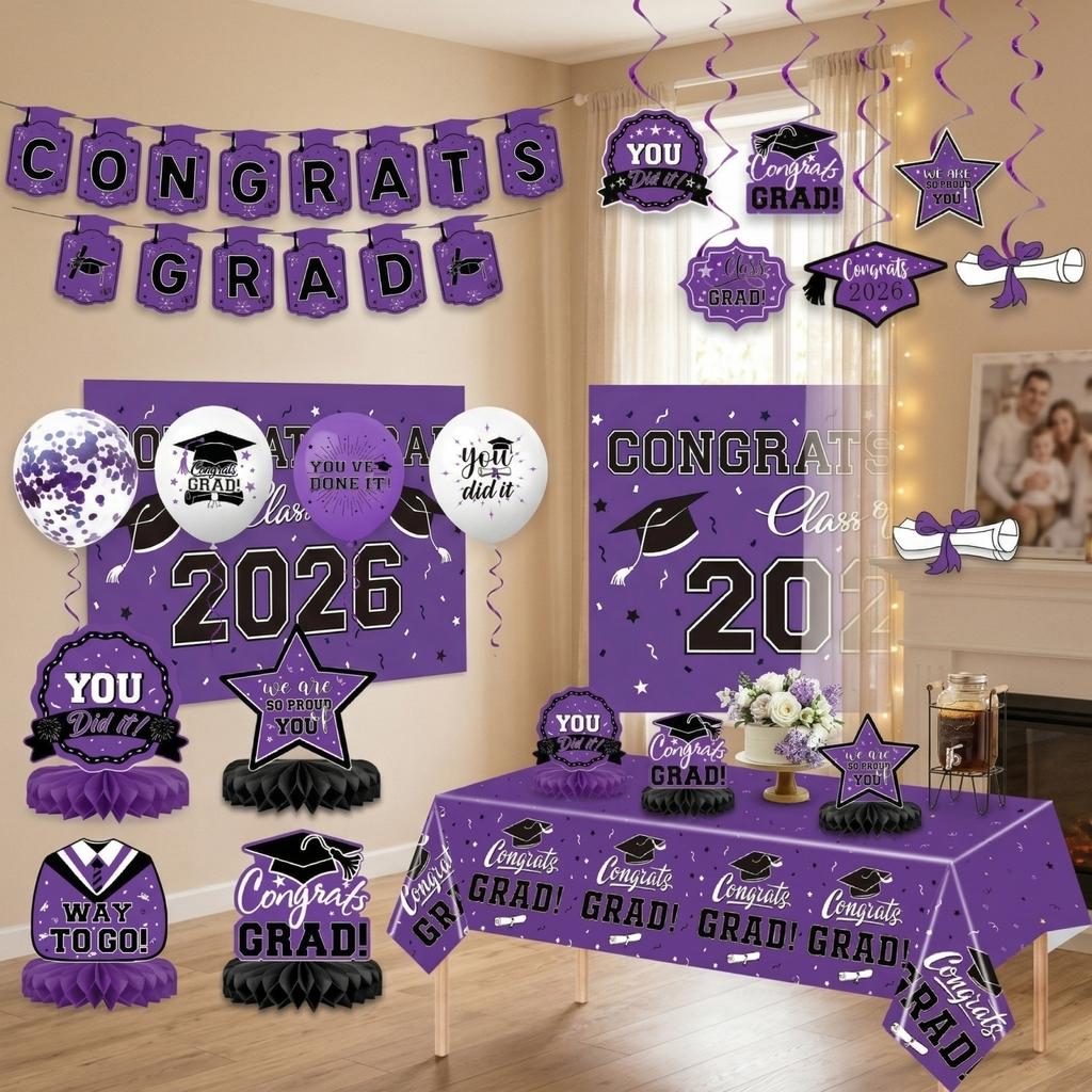 Graduation Theme Party Decoration Set