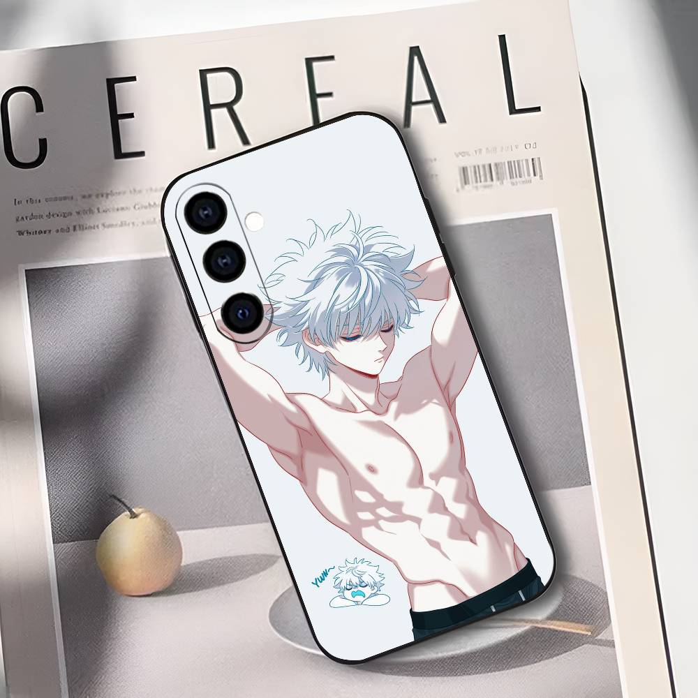 K-Killua Zoldyck H-Hunter X Hunter Handyhülle Für Samsung Galaxy A73,A72,A71,A70,A53,A52,A51,Andere Weiche Schwarze Hülle